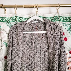 American Eagle gray knit cardigan